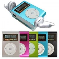 Mini MP3 Player 4GB bateria recarregável